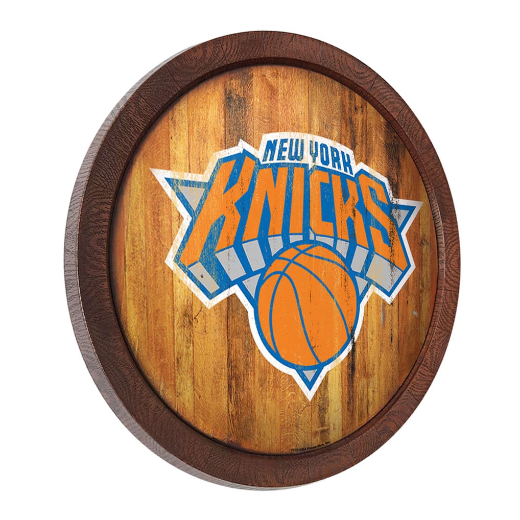 New York Knicks 20.25'' Faux Barrel Top Sign
