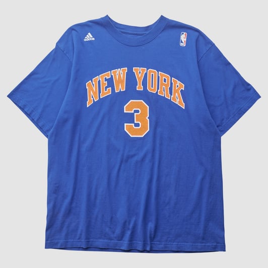 New York Knicks Adidas 2010s T-shirt - Blue - 2XL by Fanatics Real Vintage