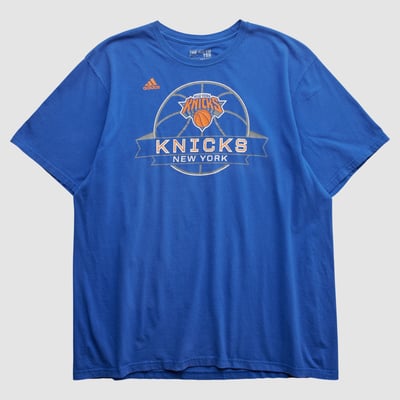 New York Knicks Adidas 2010s T-shirt - Blue - L by Fanatics Real Vintage