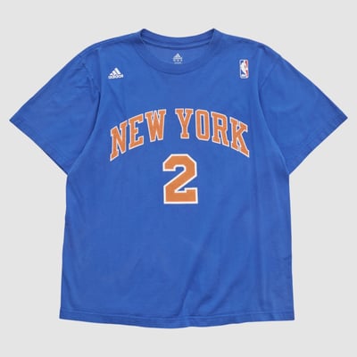New York Knicks Adidas 2010s T-shirt - Blue - M by Fanatics Real Vintage