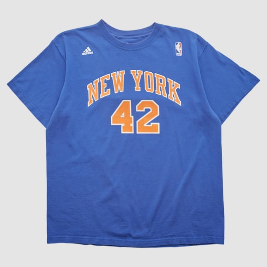 New York Knicks Adidas 2010s T-shirt - Blue - XL by Fanatics Real Vintage