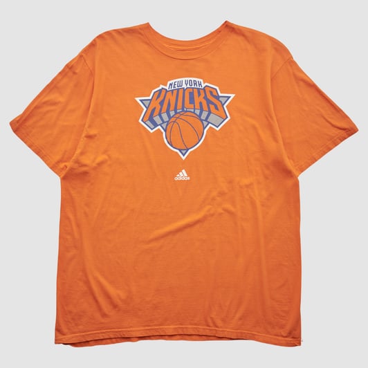 New York Knicks Adidas 2010s T-shirt - Orange - M by Fanatics Real Vintage