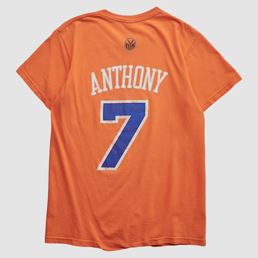 New York Knicks Adidas 2010s T-shirt - Orange - S by Fanatics Real Vintage
