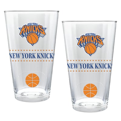 New York Knicks Two-Piece 16oz. Stadium Pint Glass Set
