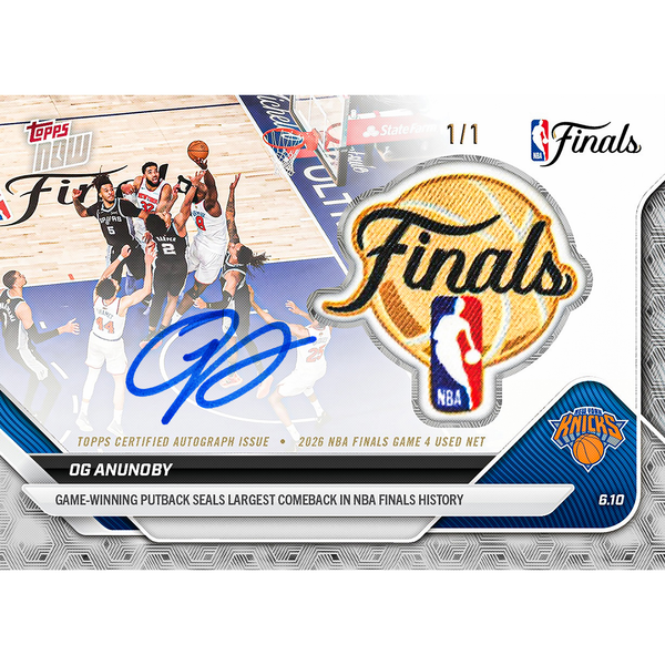 OG Anunoby - 2025-26 NBA Topps NOW® - Card 336 - LOOK FOR AUTOS 