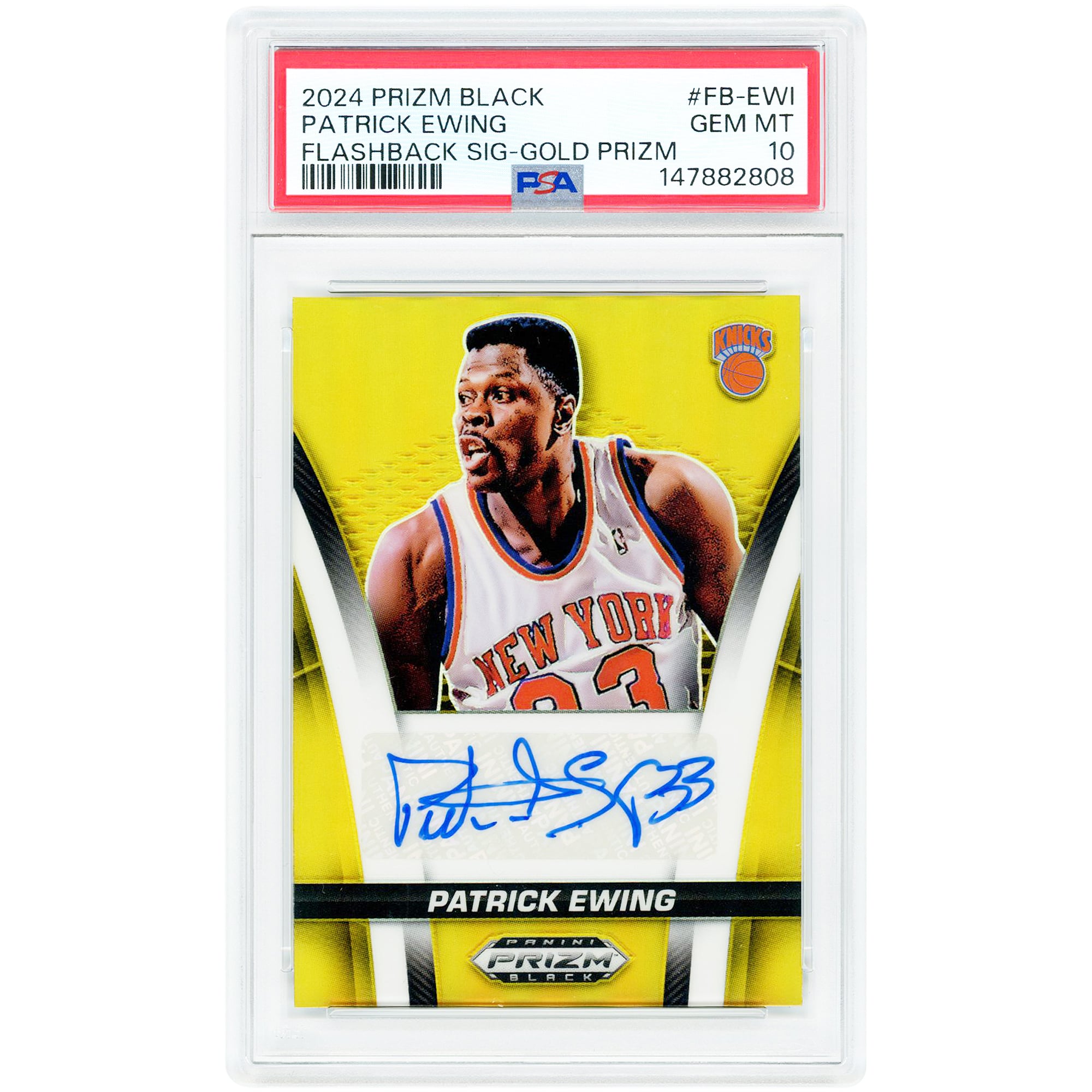 Patrick Ewing New York Knicks Autographed 2024-25 Panini Prizm 