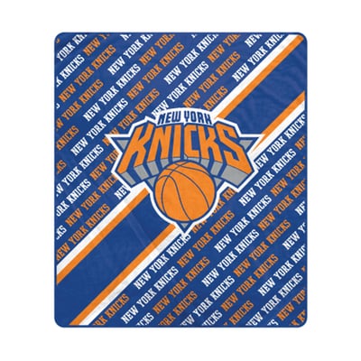 New York Knicks Pegasus 60" x 70" Diagonal Lined Wordmark Ultra Soft Blanket