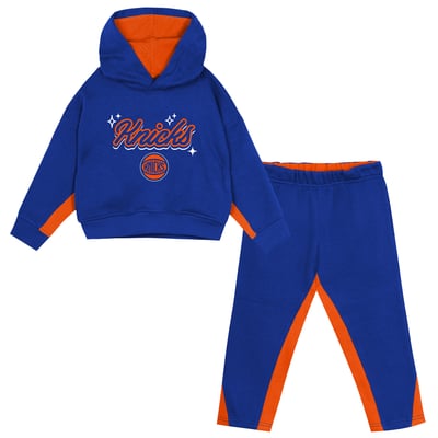  New York Knicks Outerstuff Preschool  Rainbow Shot Hoodie and Pants Set - Blue