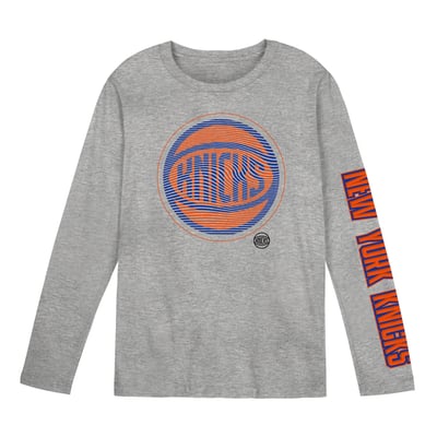 New York Knicks Outerstuff Preschool Air Raid Long Sleeve T-Shirt - Gray