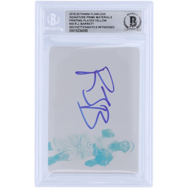 RJ Barrett New York Knicks Autographed 2019-20 Panini Flawless 