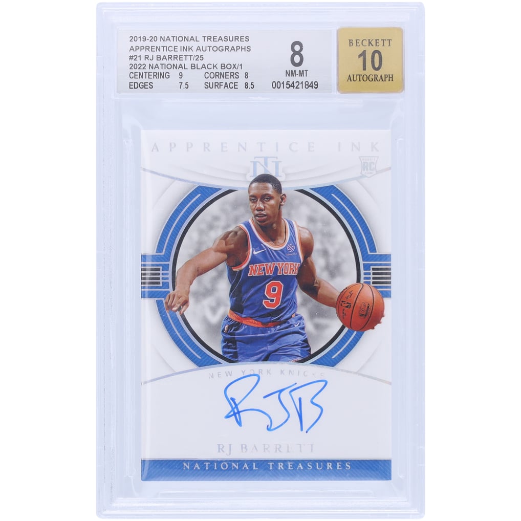 RJ Barrett New York Knicks Autographed 2019-20 Panini National 