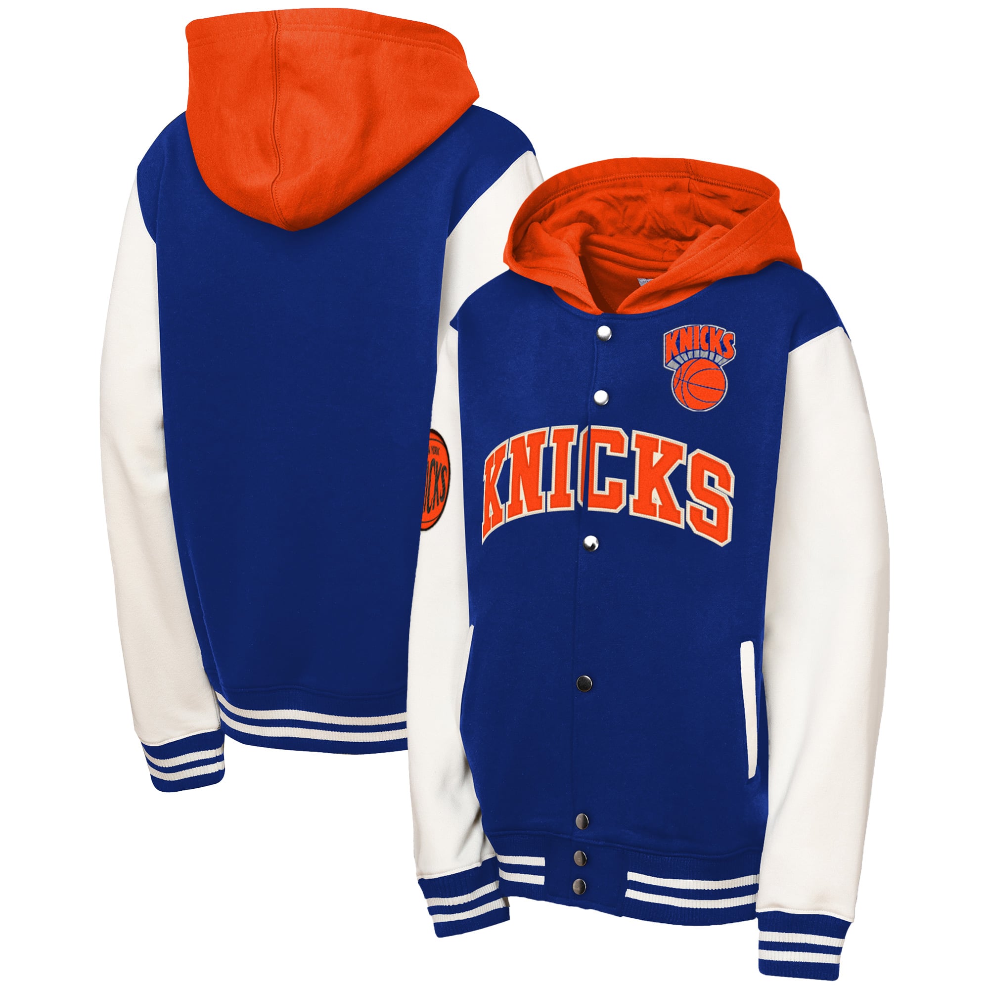 New York Knicks Mitchell & Ness Toddler Courtside Fleece Full-Snap 