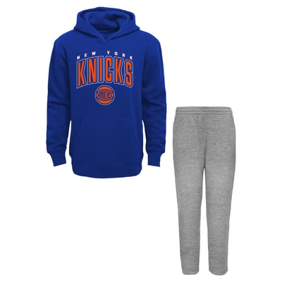 New York Knicks Outerstuff Toddler Step By Step Hoodie & Pants Set - Blue/Gray