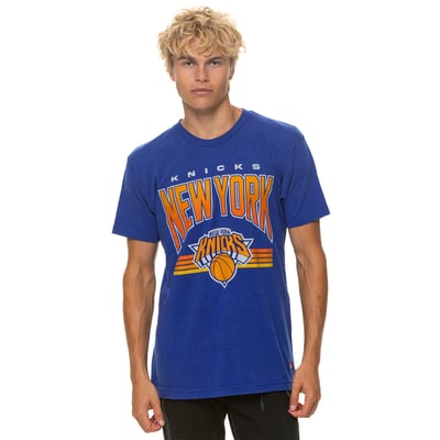 New York Knicks Aviator Nation Unisex Tri-Blend T-Shirt - Blue