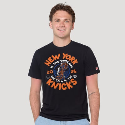 New York Knicks Homage x A Tribe Called Quest Unisex 2026 NBA Finals Champions Tri-Blend T-Shirt - Black