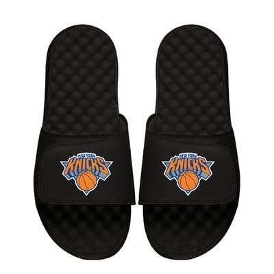 New York Knicks ISlide Unisex Primary Logo Slide Sandals - Black