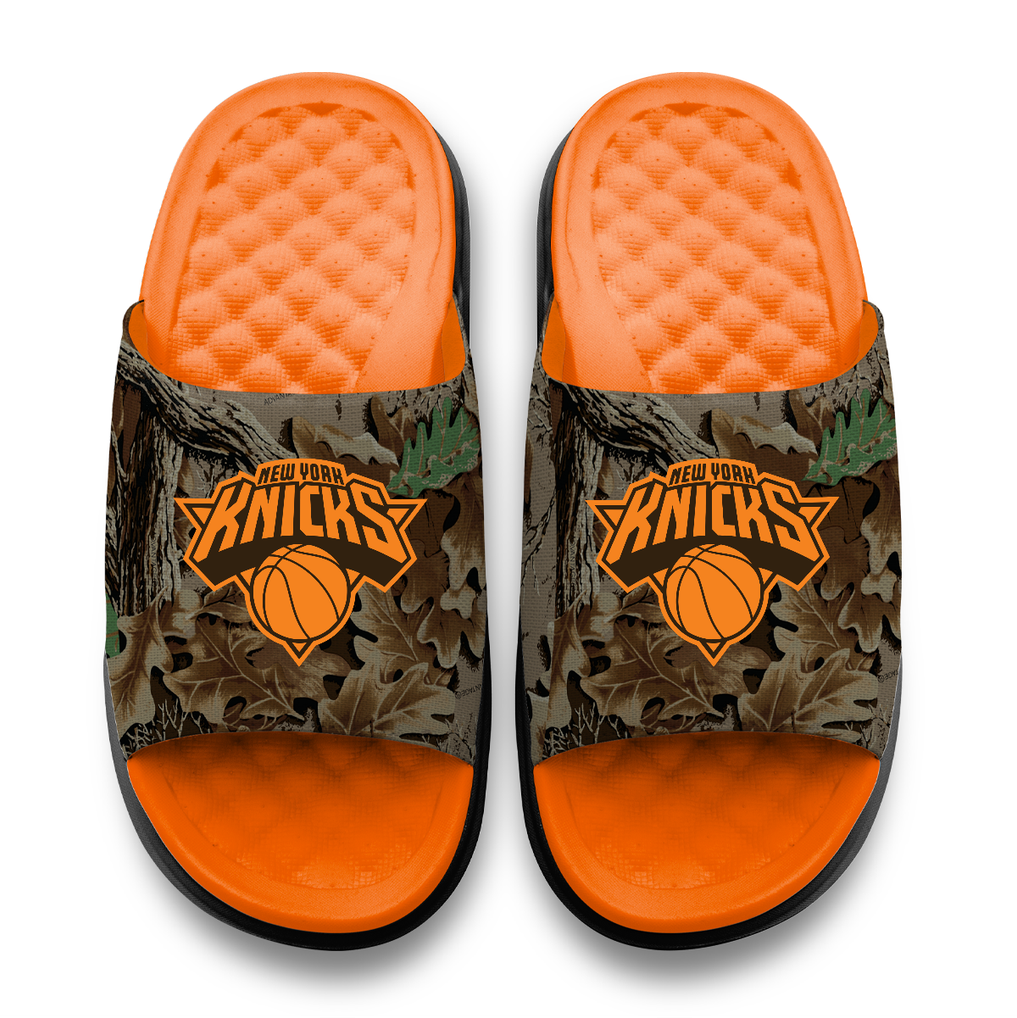 Unisex New York Knicks ISlide RealTree Advantage Camo Motive  display picture 3