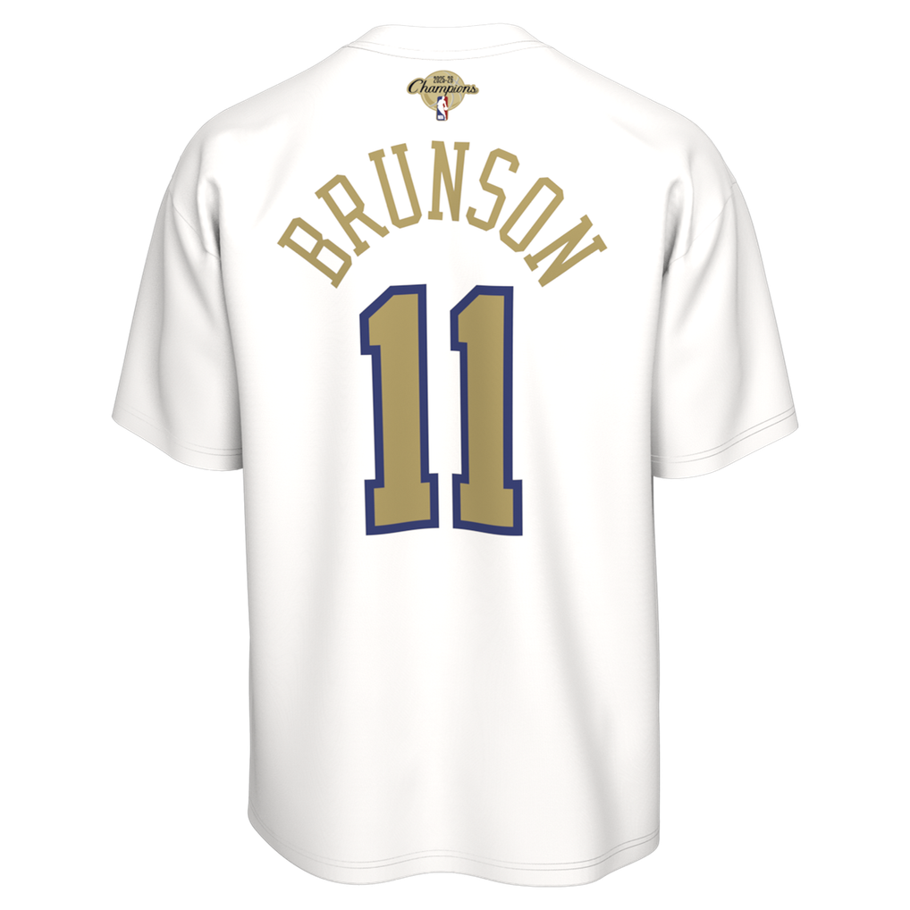 Unisex New York Knicks Jalen Brunson Nike White 2026 NBA Champions ...