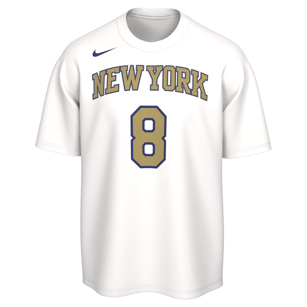 Unisex New York Knicks OG Anunoby Nike White 2026 NBA Champions Trophy ...