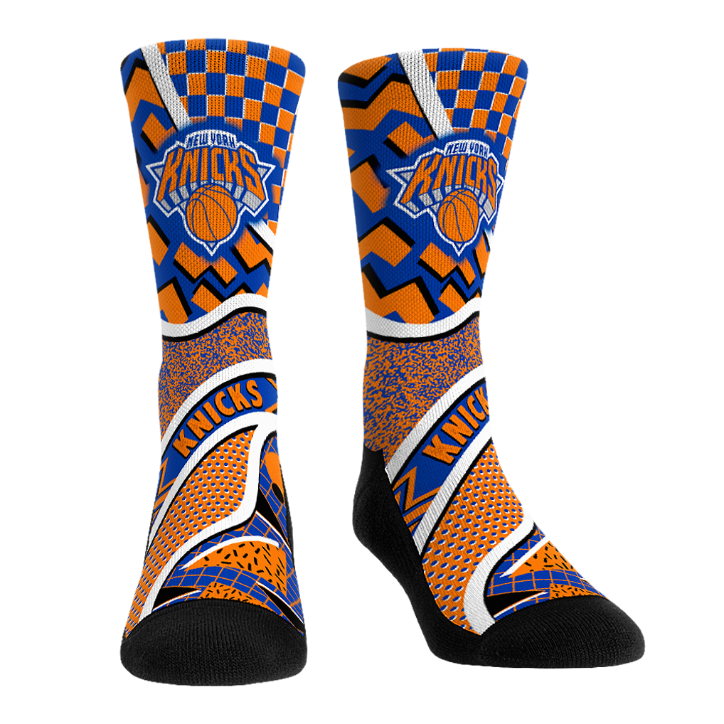 New York Knicks Rock Em Socks Unisex Ball Pattern Crew Socks