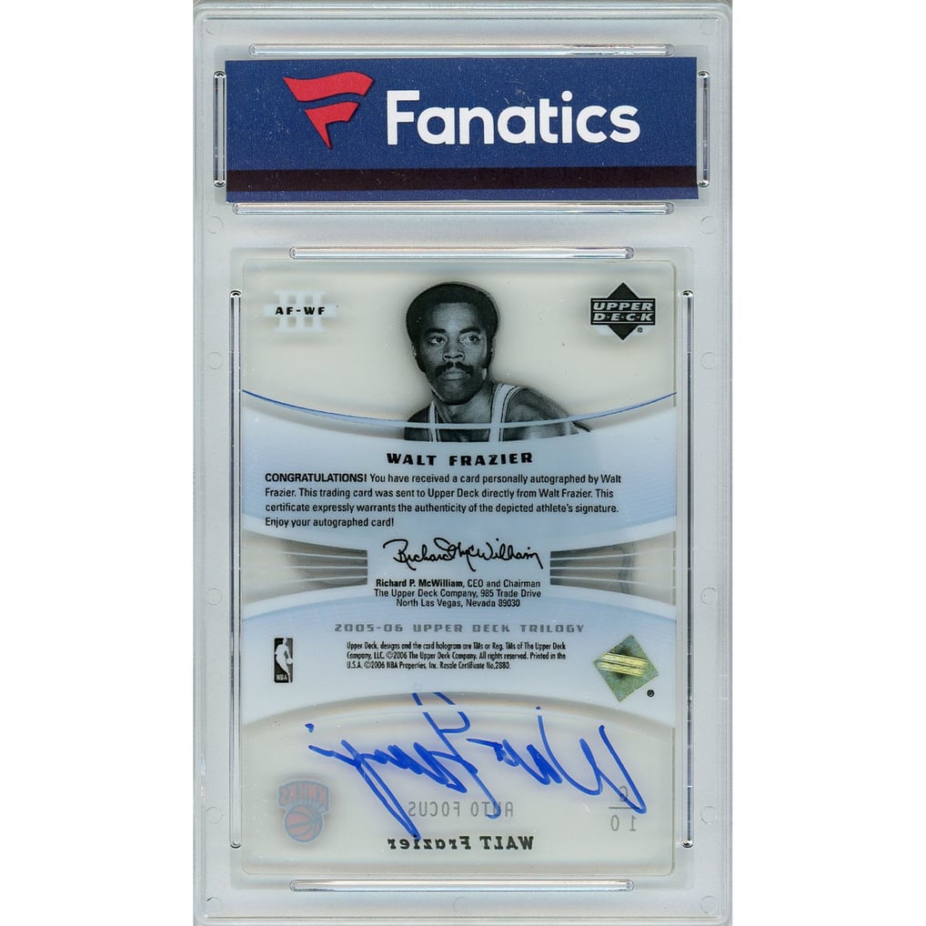 Walt Frazier New York Knicks Autographed 2005-06 Upper Deck 