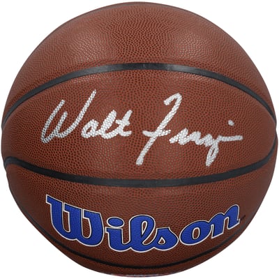 Walt Frazier New York Knicks Autographed Fanatics Authentic Wilson Team Alliance Basketball