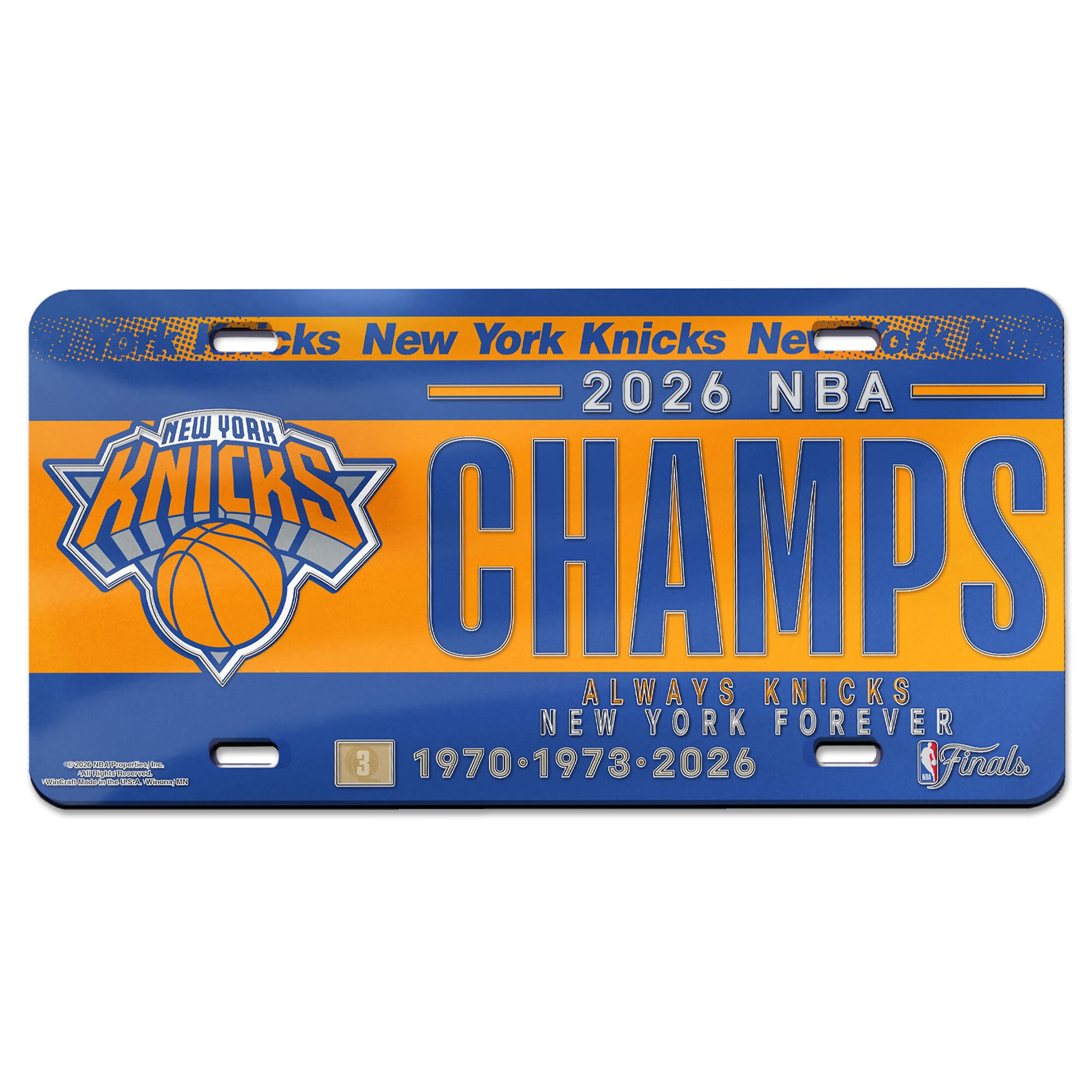 New York Knicks WinCraft 2026 NBA Finals Champions Laser Cut Acrylic ...