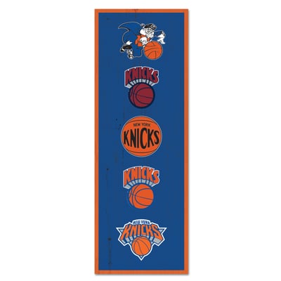 New York Knicks WinCraft 6" x 17" Logo Evolution Wood Sign