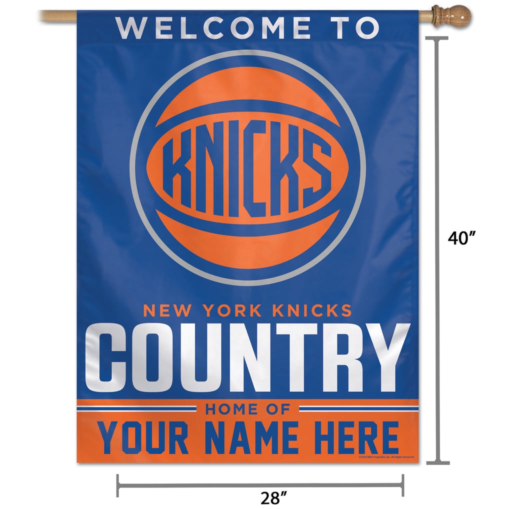 New York Knicks WinCraft Personalized 27'' x 37'' Single-Sided Vertical Banner