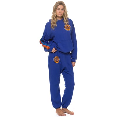 New York Knicks Aviator Nation Women's Tri-Blend Sweatpants - Blue