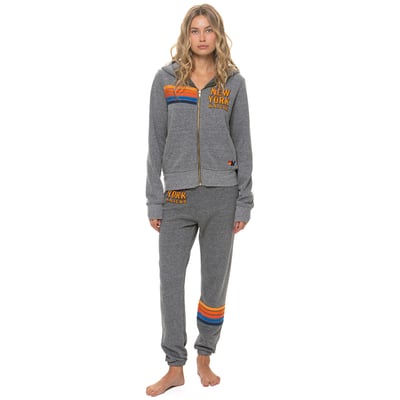 New York Knicks Aviator Nation Women's Tri-Blend Sweatpants - Gray