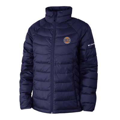 New York Knicks Columbia Women's Powder Lite II Omni-Heat Reflective Raglan Full-Zip Puffer Jacket - Navy