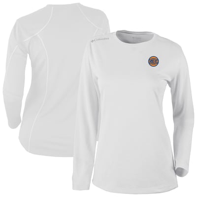  New York Knicks Columbia Women's Omni-Wick Shotgun Long Sleeve Top - White