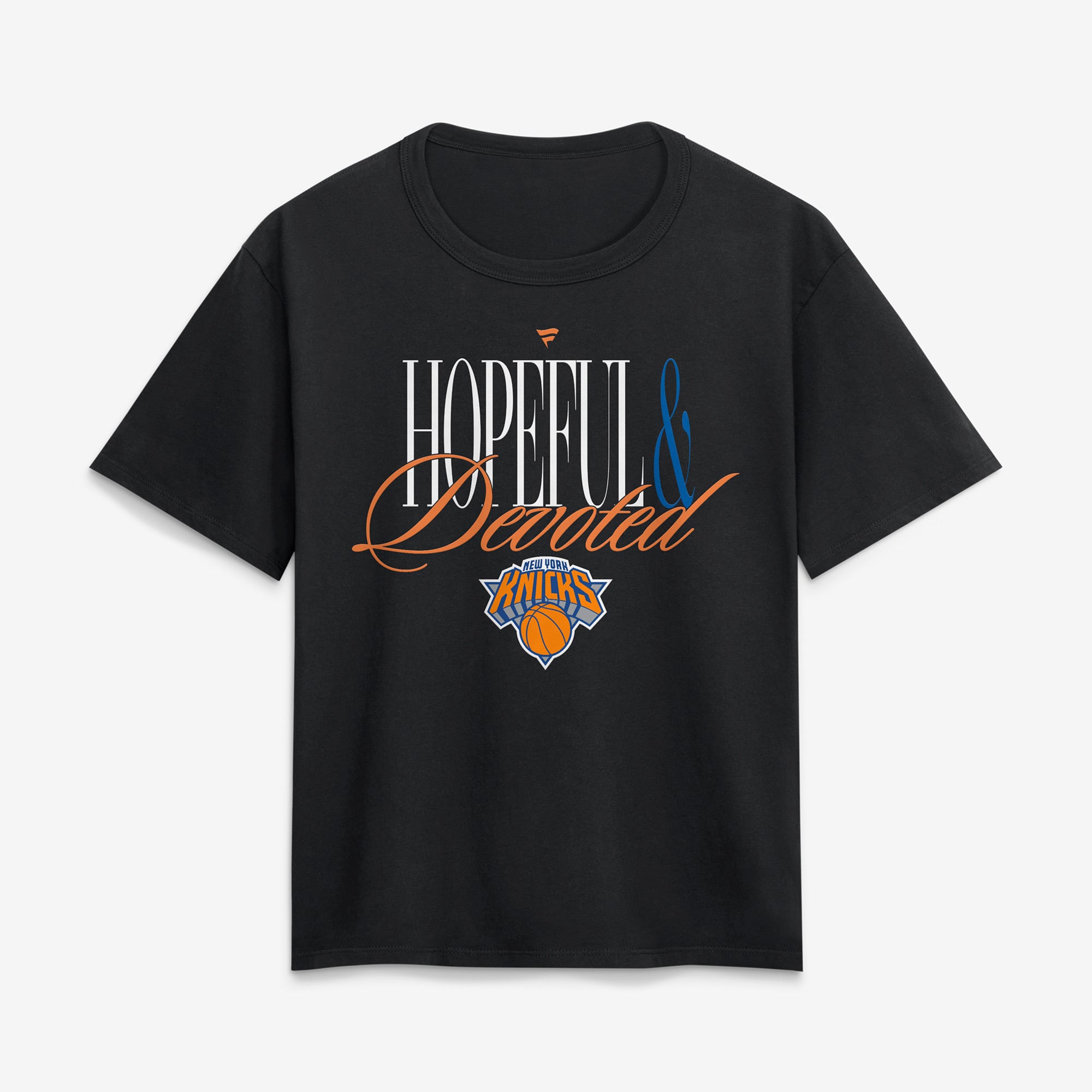 Women's New York Knicks Fanatics Black Hopeful & Devoted Legacy Cotton ...