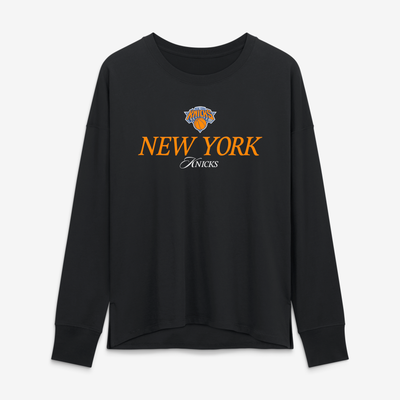  New York Knicks Fanatics Women's Sprint Drills Legacy Long Sleeve T-Shirt - Black