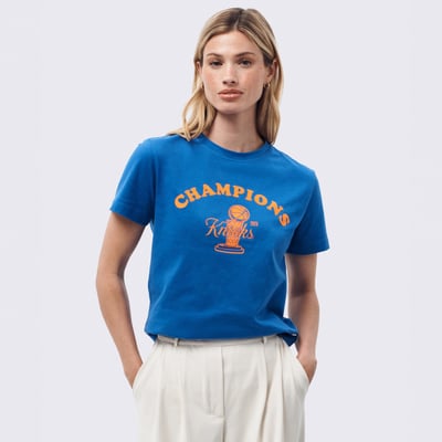 New York Knicks Terez Women's 2026 NBA Champions Baby T-Shirt - Blue

