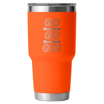 New York Knicks YETI GO NY 30oz. Rambler Tumbler - Orange