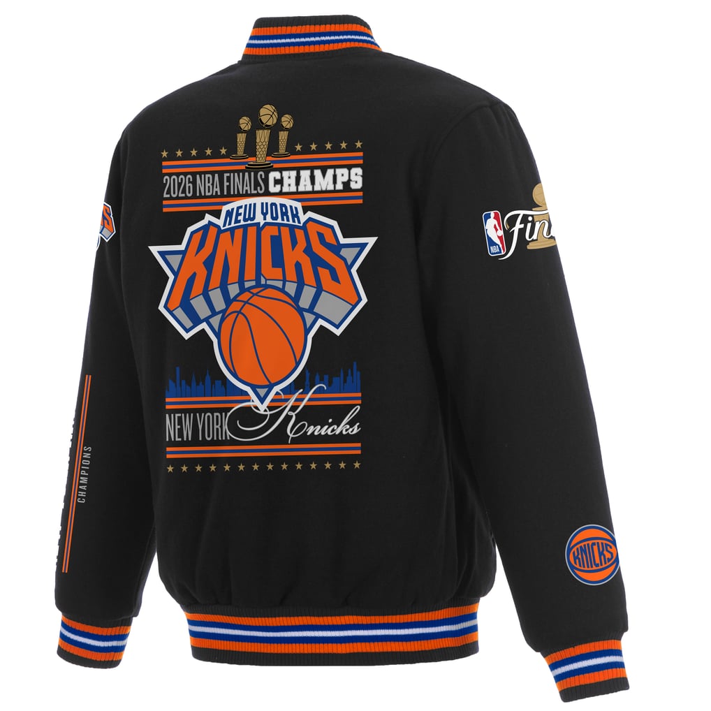 Youth New York Knicks JH Design Black 2026 NBA Finals Champions 