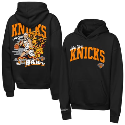 Josh Hart New York Knicks Mitchell & Ness Youth Fired Up Hoodie - Black