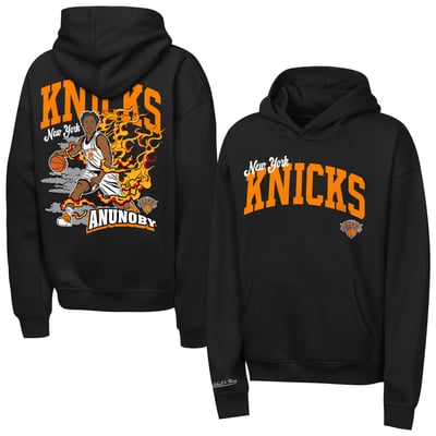 OG Anunoby New York Knicks Mitchell & Ness Youth Fired Up Hoodie - Black