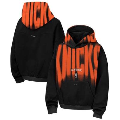  New York Knicks Nike Youth 2026/27 Standard Issue Authentic Wordmark Fleece Pullover Hoodie - Black