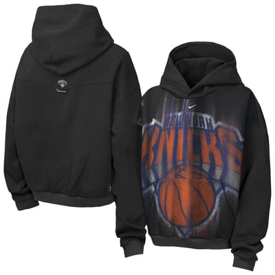  New York Knicks Nike Youth 2026/27 Standard Issue Practice Icon Fleece Pullover Hoodie - Black