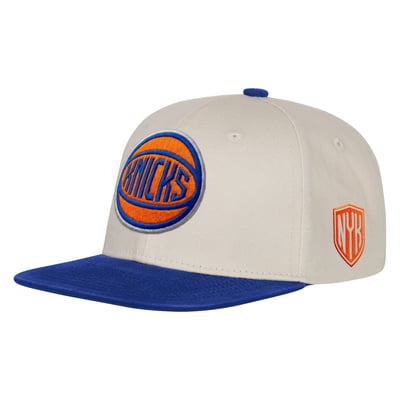 New York Knicks Outerstuff Youth Stacks Snapback Hat - Natural/Blue