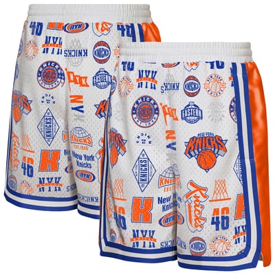 New York Knicks Outerstuff Youth Ball Hog Dazzle Basketball Short - White
