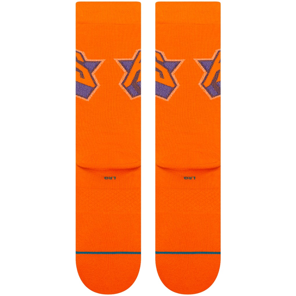 Youth New York Knicks Stance Orange Posterized Knit Crew Socks