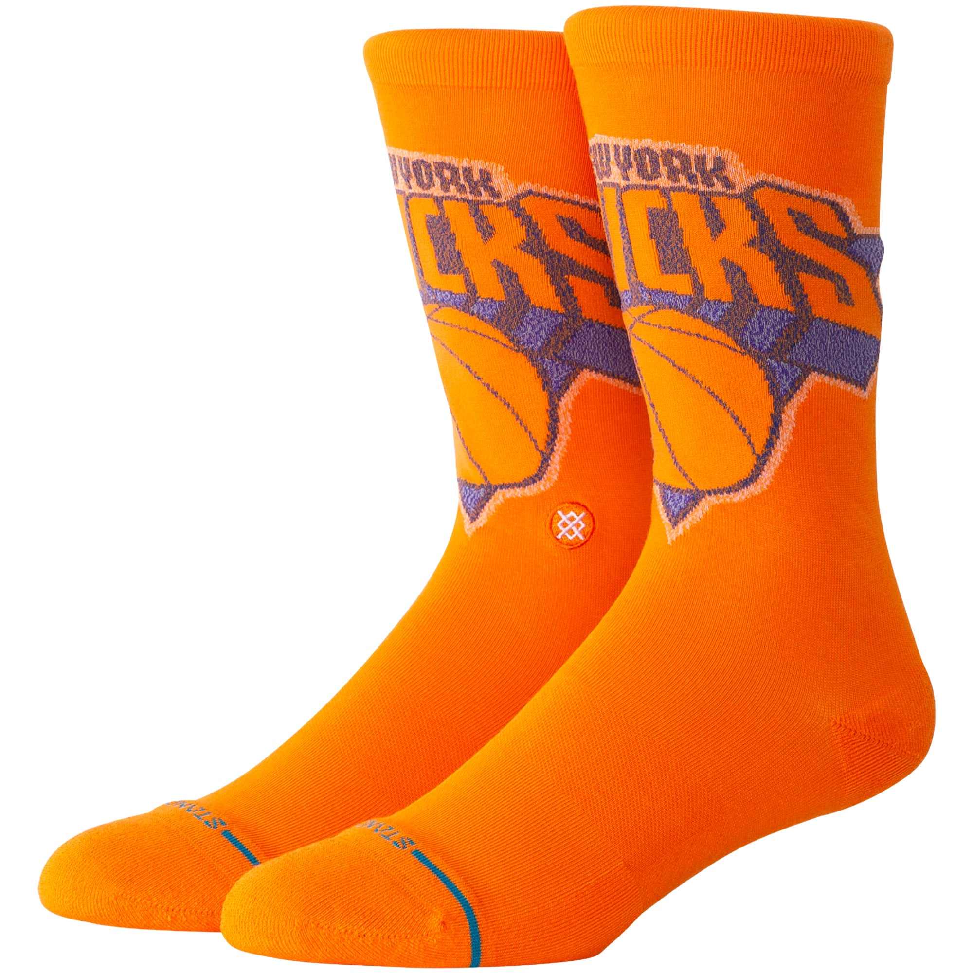 Youth New York Knicks Stance Orange Posterized Knit Crew Socks