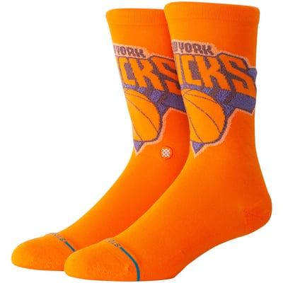  New York Knicks Stance Youth Posterized Knit Crew Socks - Orange