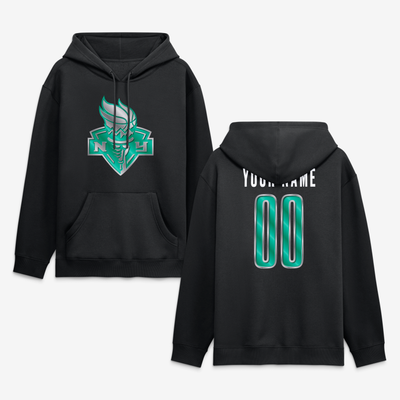 New York Liberty Big & Tall Forged Mascot Personalized Name & Number Hoodie - Black