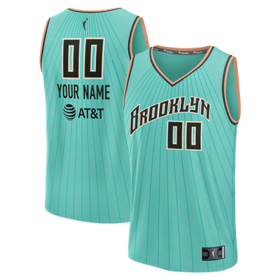 New York Liberty Fanatics Fast Break Custom Jersey - Rebel Edition - Mint