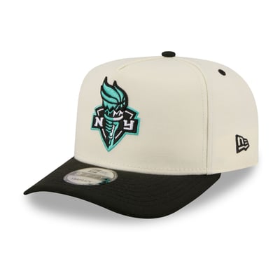 New York Liberty New Era Wordmark 9FIFTY A-Frame Snapback Hat - White